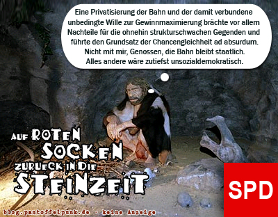Mit der SPD zurück in die Steinzeit
