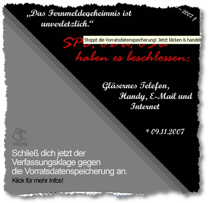 Stoppt die Datenspeicherung auf Vorrat