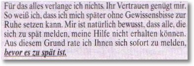 Maria Esmeralda: droht